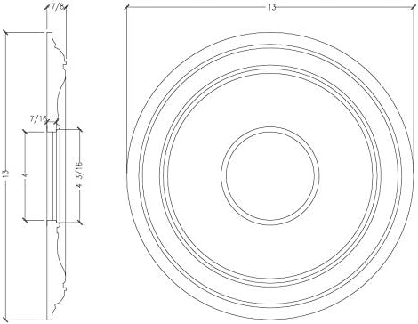 Ceiling Medallions (Various Sizes) | Foamcore RM2424-SM - FOAMCORE STORE