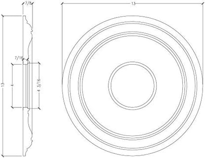 Ceiling Medallions (Various Sizes) | Foamcore RM2424-SM - FOAMCORE STORE