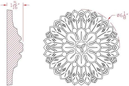 6” Ceiling Medallion | M102 - FOAMCORE STORE