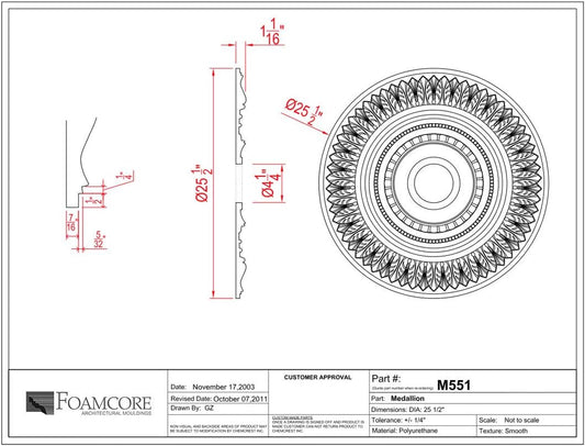 26" Ceiling Medallion