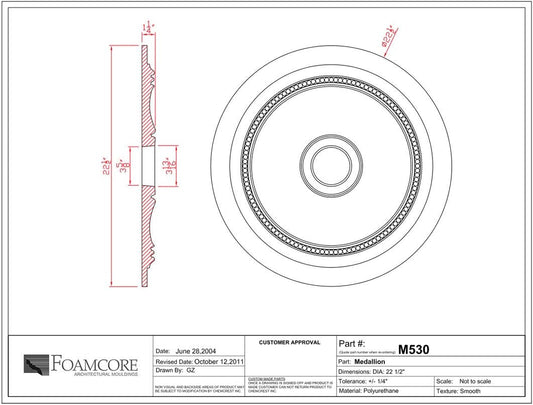 22" Ceiling Medallion