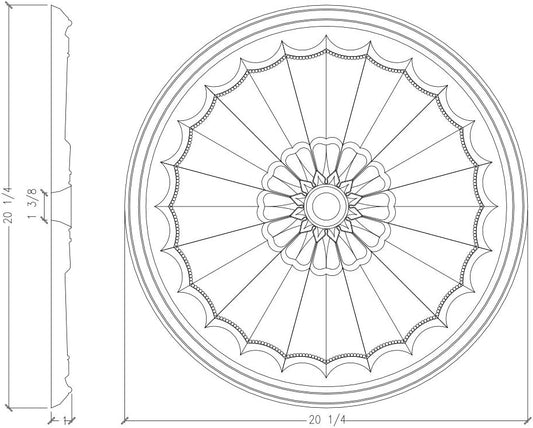 21" Ceiling Medallion