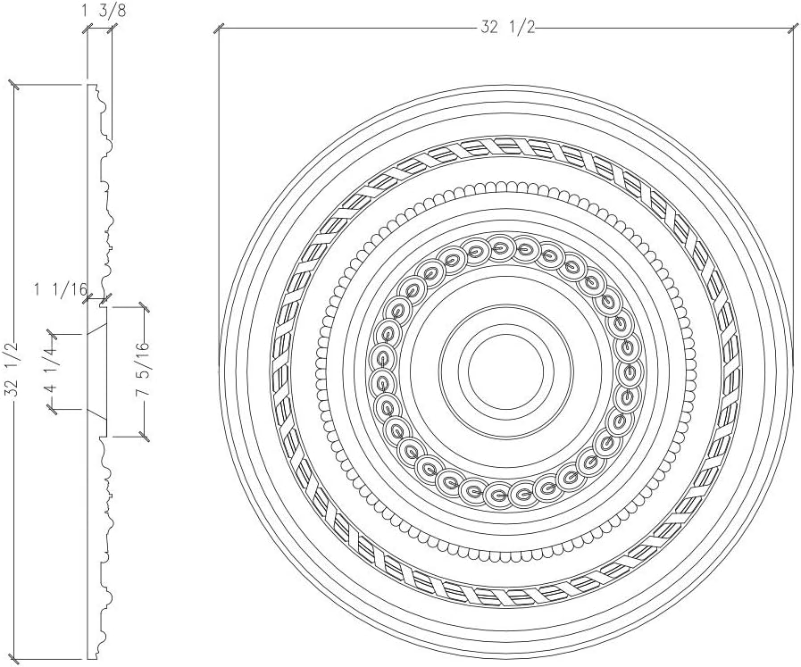 32" Ceiling Medallion - FOAMCORE STORE