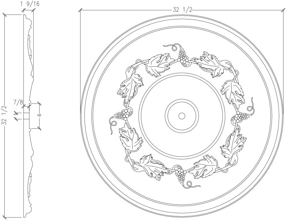 32” Ceiling Medallion - FOAMCORE STORE