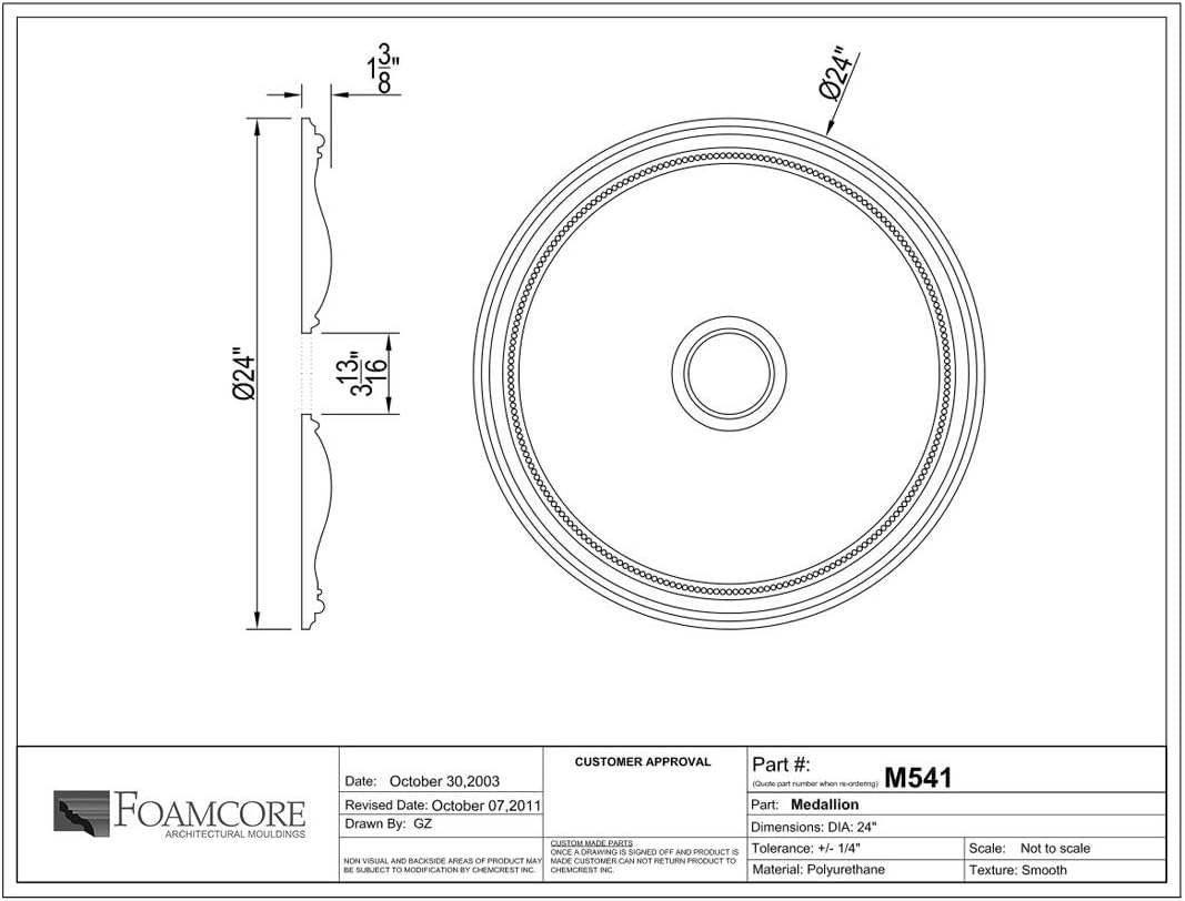 24" Ceiling Medallion