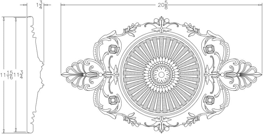 21" Ceiling Medallion | RM1221 - FOAMCORE STORE