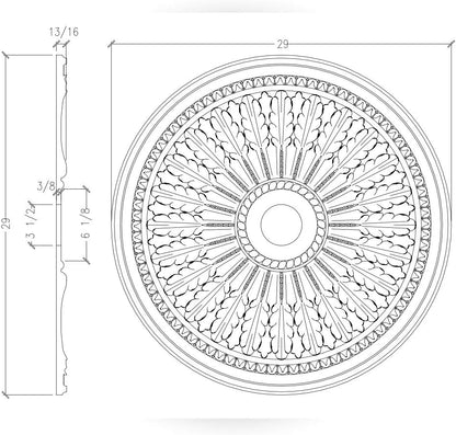 29" Ceiling Medallion