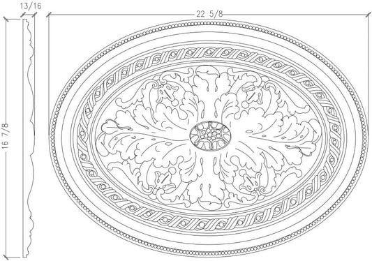 23" Ceiling Medallion