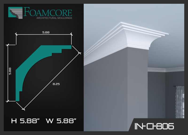 Crown Moulding | ME-IN-CI806 - FOAMCORE STORE