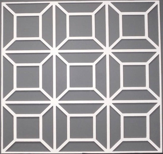 Double Square Pattern Accent Panel | WD001