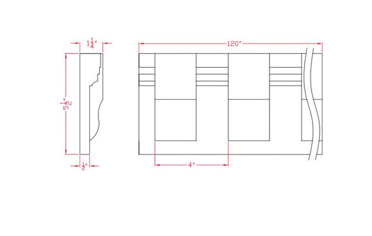 Monarch Dentil Moulding | F206