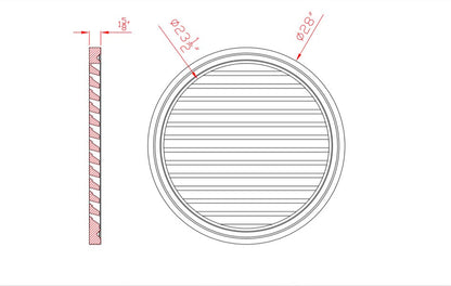 Vented Round Louver | G7