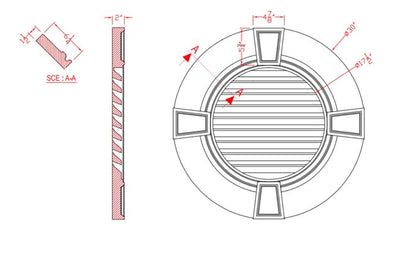 Vented Round Louver | G7