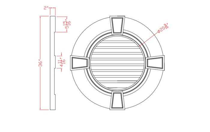 Vented Round Louver | G7