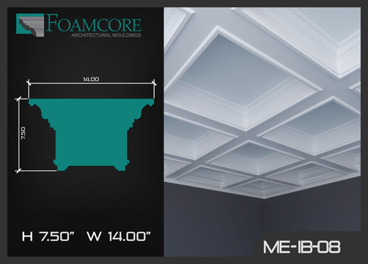 Hook Top Coffered Ceiling 14x7.5 - FOAMCORE STORE