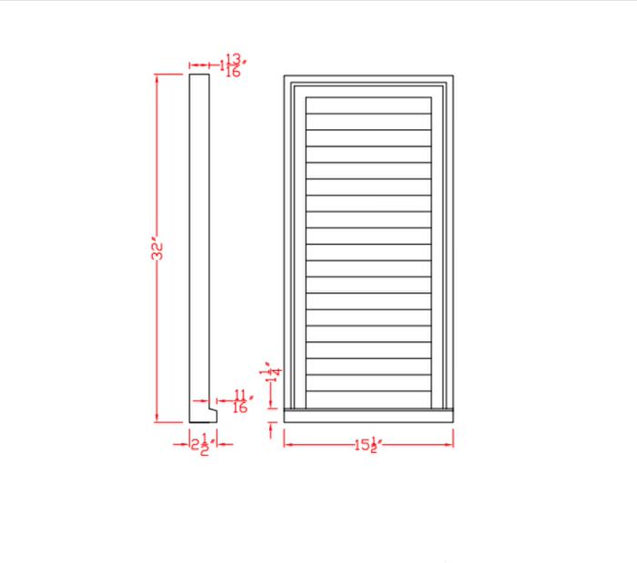 Decorative Rectangular Louver | LV15