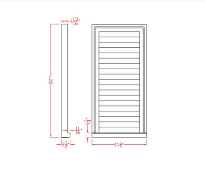 Decorative Rectangular Louver | LV15