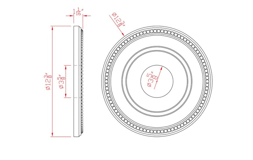 12” Ceiling Medallion | Foamcore M512 - FOAMCORE STORE