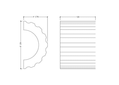 Fluted Moulding | M8681