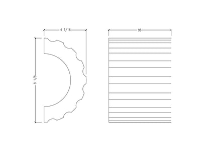 Fluted Moulding | M8681