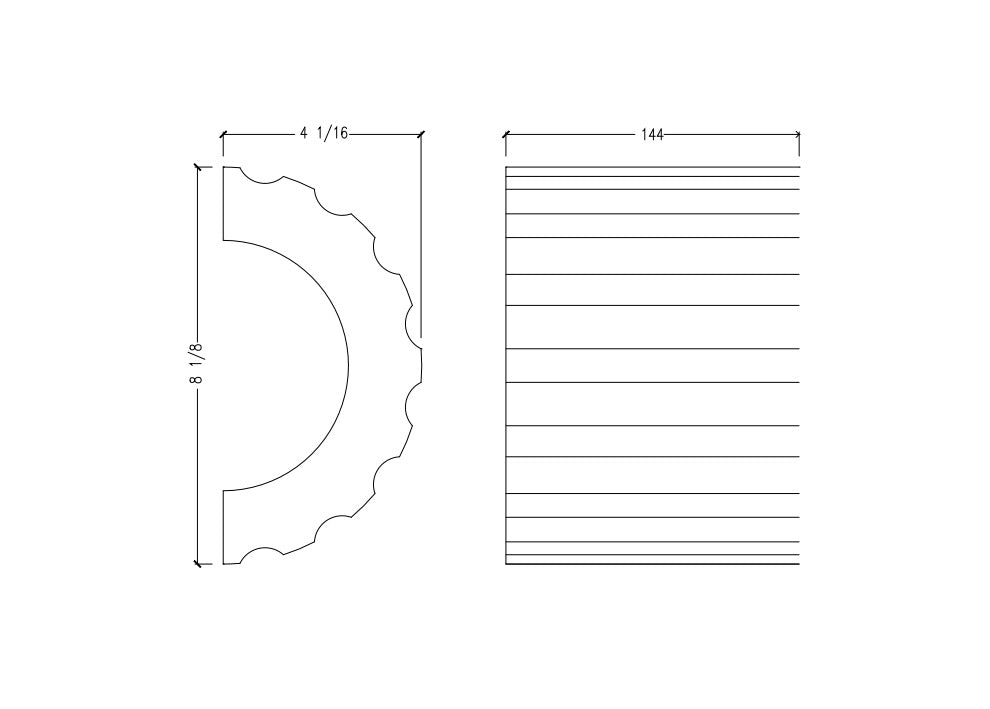 Fluted Moulding | M8681