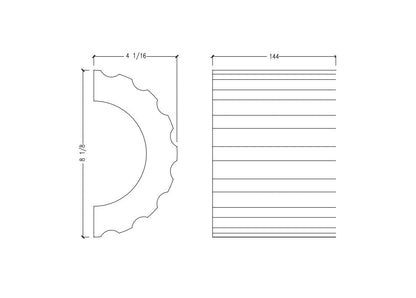 Fluted Moulding | M8681