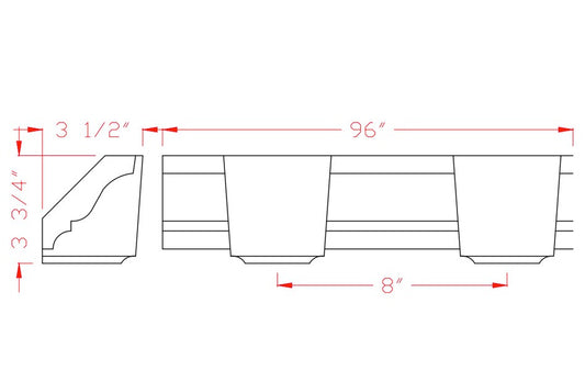 Crown Moulding with Dentil | M8725