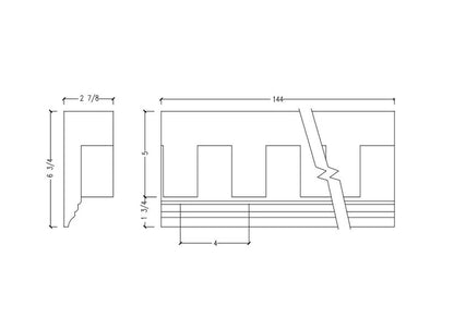 Crown Moulding with Dentil | M8783