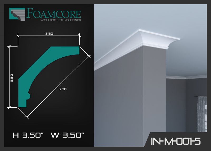 Crown Moulding | ME-IN-M001 - FOAMCORE STORE