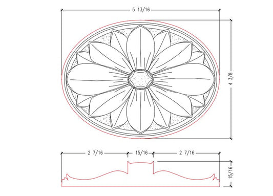 Rosetta Medallion | RM0604