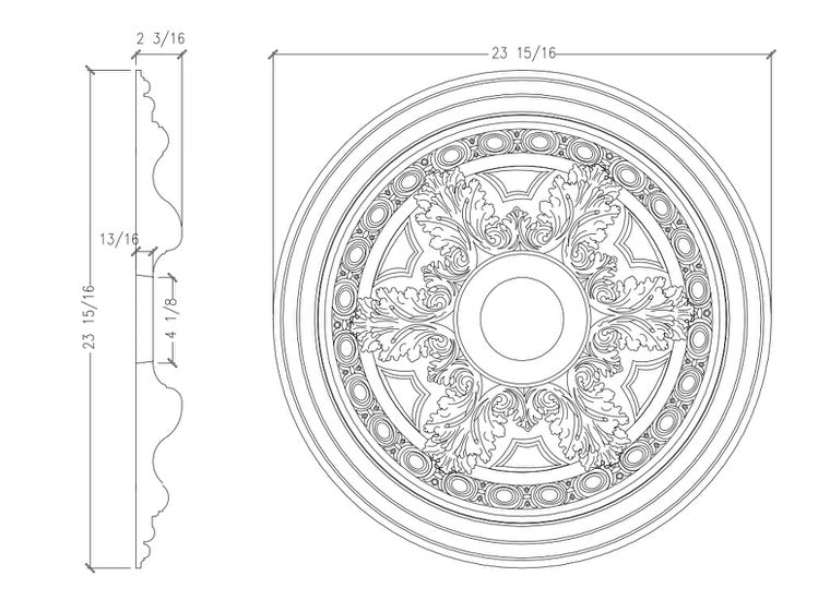 24" Ceiling Medallion - RM37544