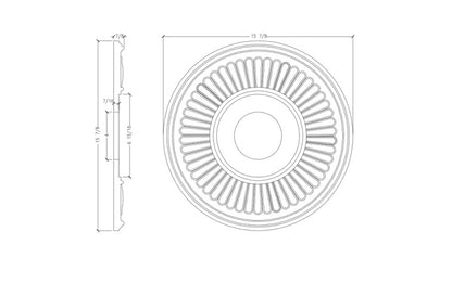 16" Ceiling Medallion | RM37555-16