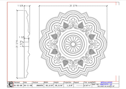 20" Ceiling Medallion | RM37571-21