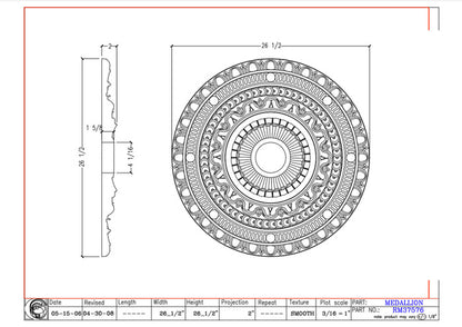 26.5" Ceiling Medallion | RM37576