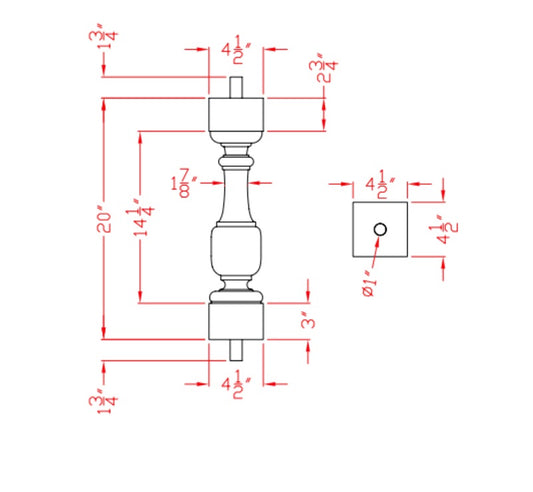 Baluster| B7020CL.