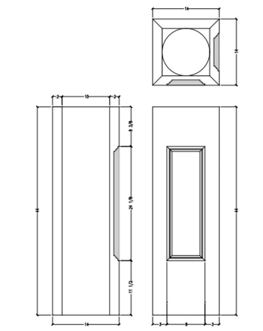 Newel Post | BP4414-P-C