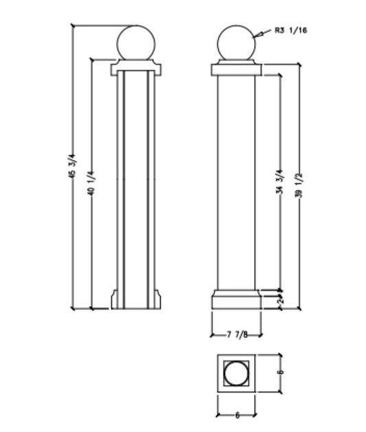 Newel Post | BP4706