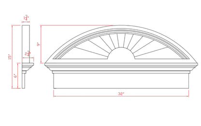 Ellipse Sunburst with Crosshead | HE