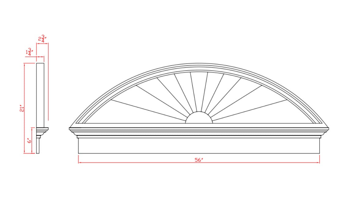 Ellipse Sunburst with Crosshead | HE