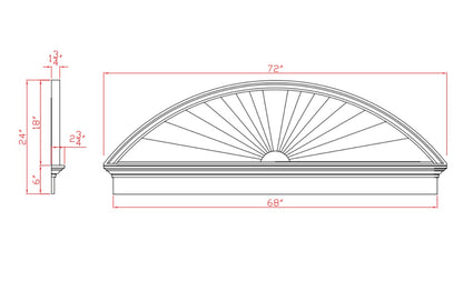 Ellipse Sunburst with Crosshead | HE