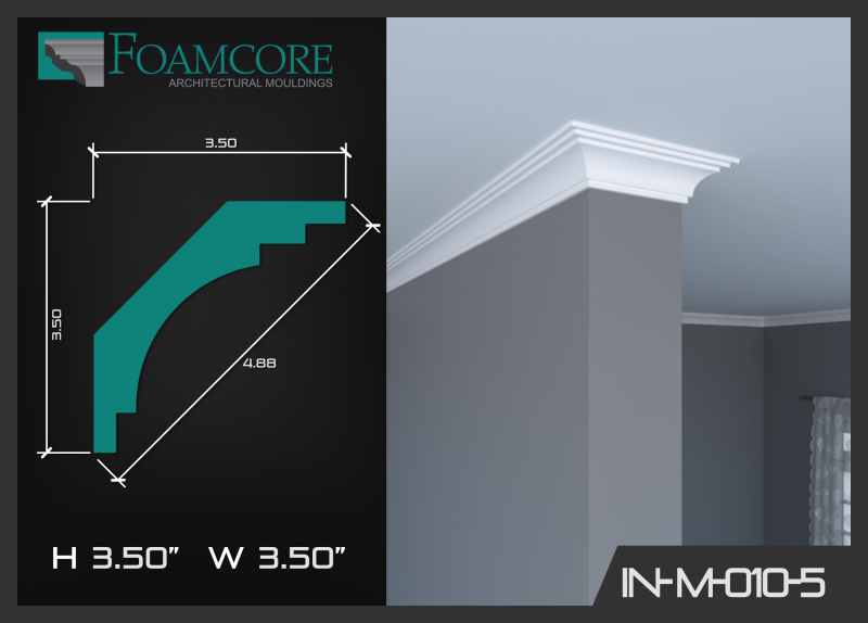 Crown Moulding | ME-IN-M010 - FOAMCORE STORE